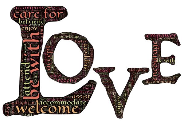 Love word vector graphic